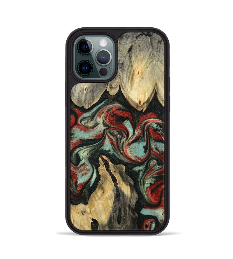 iPhone 12 Pro Wood Phone Case - Elsa (Green, 793987)