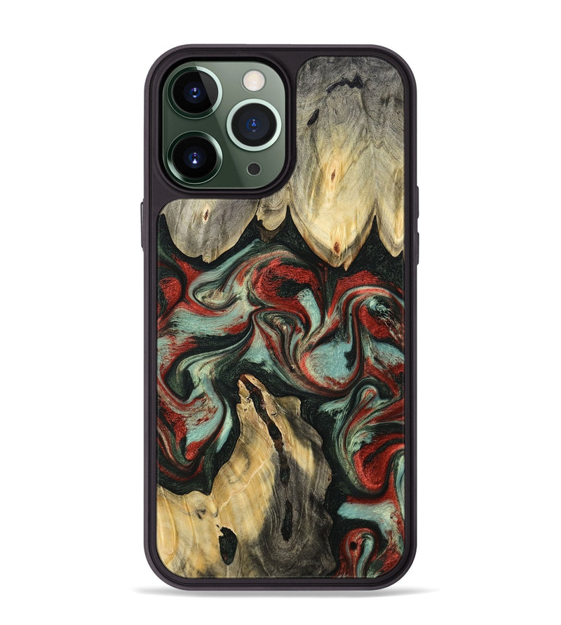 iPhone 13 Pro Max Wood Phone Case - Elsa (Green, 793987)