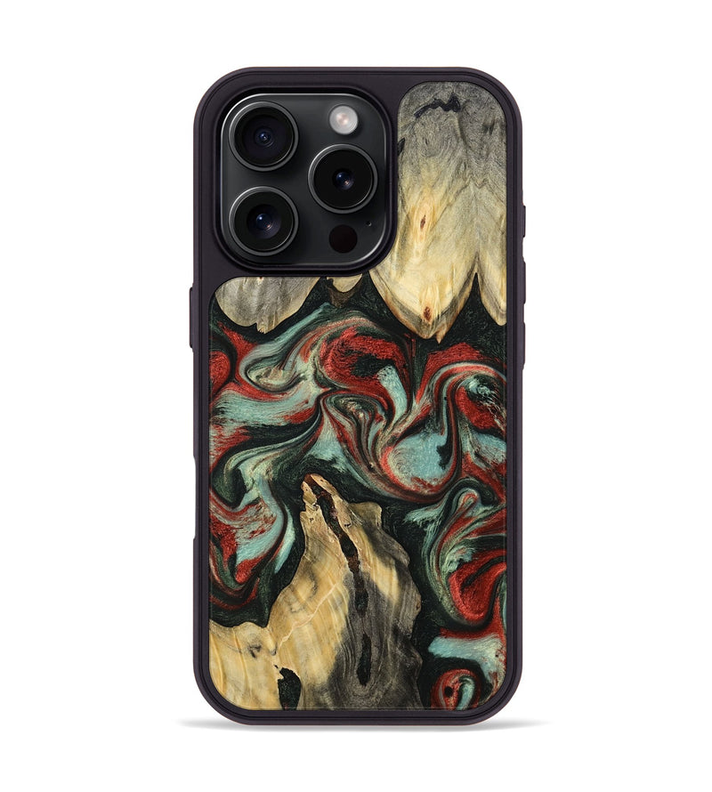 iPhone 16 Pro Wood Phone Case - Elsa (Green, 793987)