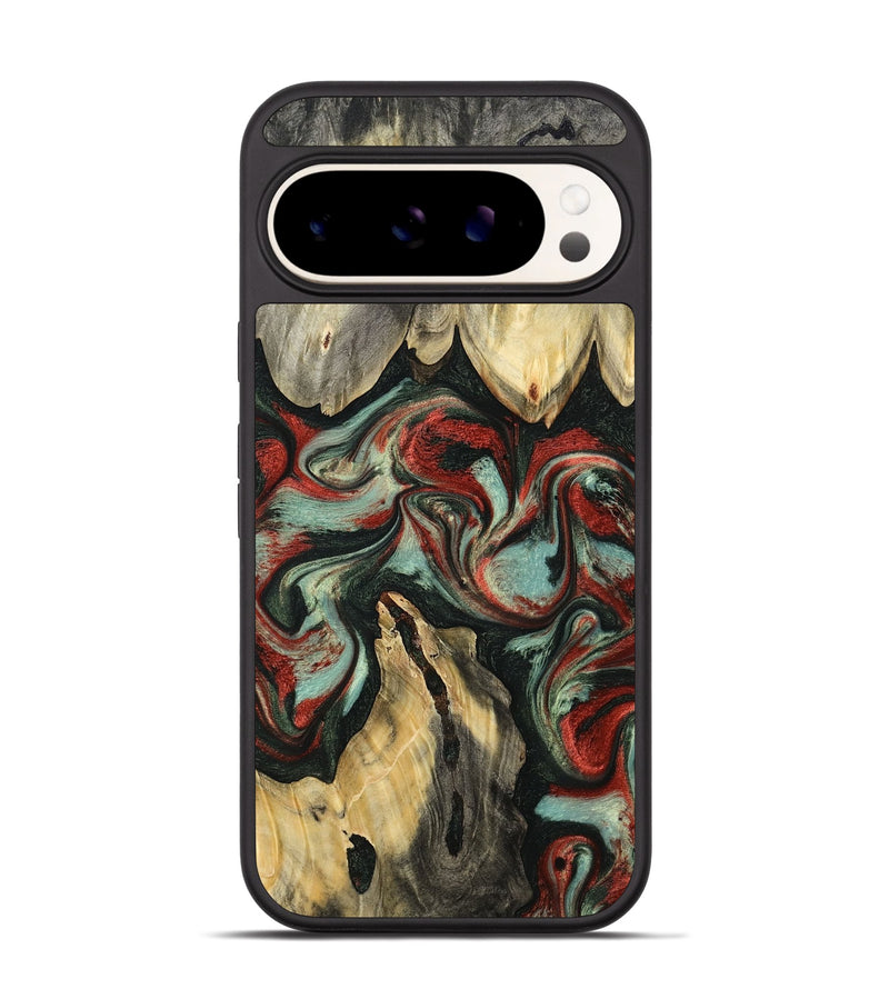 Pixel 9 Wood Phone Case - Elsa (Green, 793987)