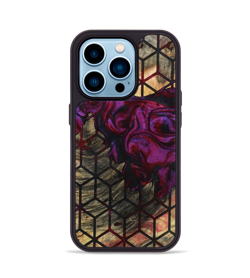 iPhone 14 Pro Wood Phone Case - Alysha (Pattern, 793990)