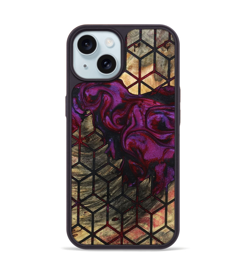 iPhone 15 Wood Phone Case - Alysha (Pattern, 793990)