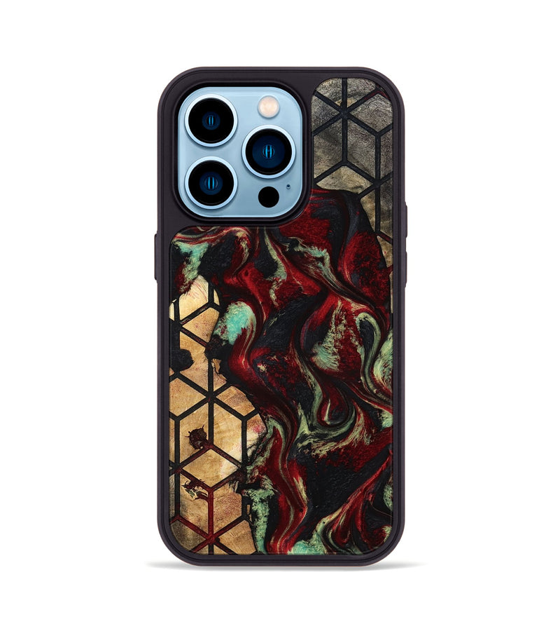 iPhone 14 Pro Wood Phone Case - Bryant (Pattern, 793991)