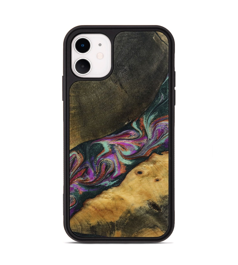 iPhone 11 Wood Phone Case - Makaila (Green, 794008)