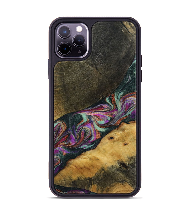 iPhone 11 Pro Max Wood Phone Case - Makaila (Green, 794008)