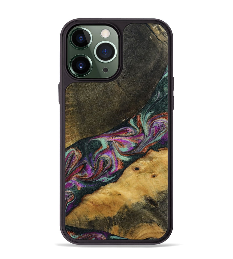 iPhone 13 Pro Max Wood Phone Case - Makaila (Green, 794008)