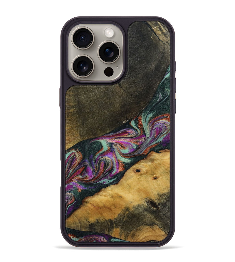 iPhone 16 Pro Max Wood Phone Case - Makaila (Green, 794008)