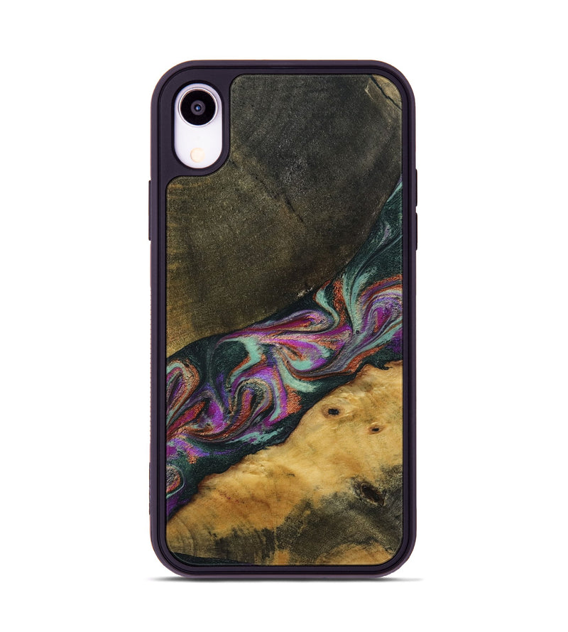 iPhone Xr Wood Phone Case - Makaila (Green, 794008)