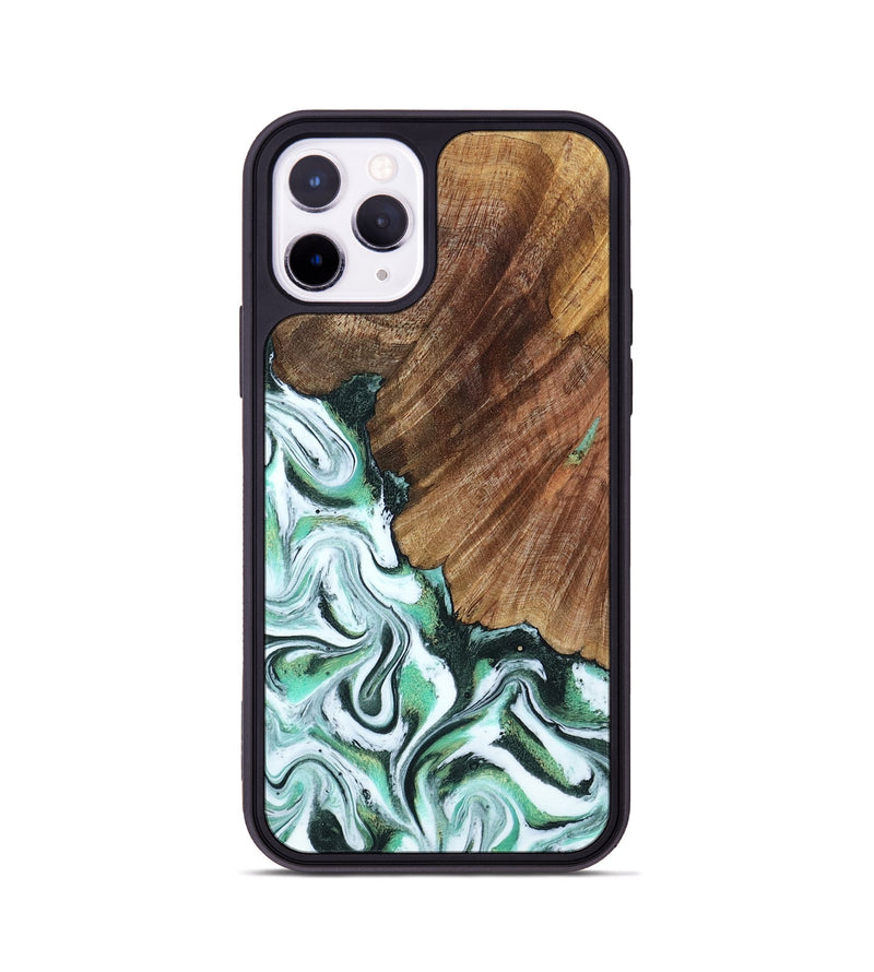 iPhone 11 Pro Wood Phone Case - Althea (Green, 794010)