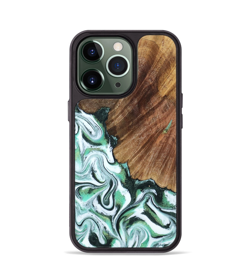 iPhone 13 Pro Wood Phone Case - Althea (Green, 794010)