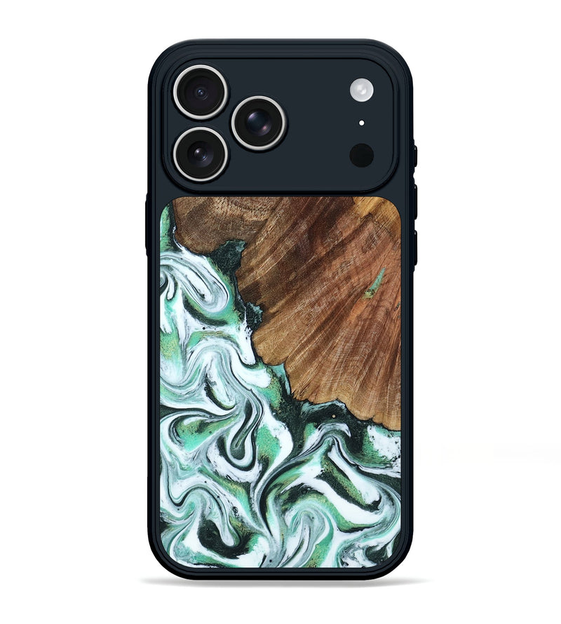 iPhone 17 Pro Max Wood Phone Case - Althea (Green, 794010)