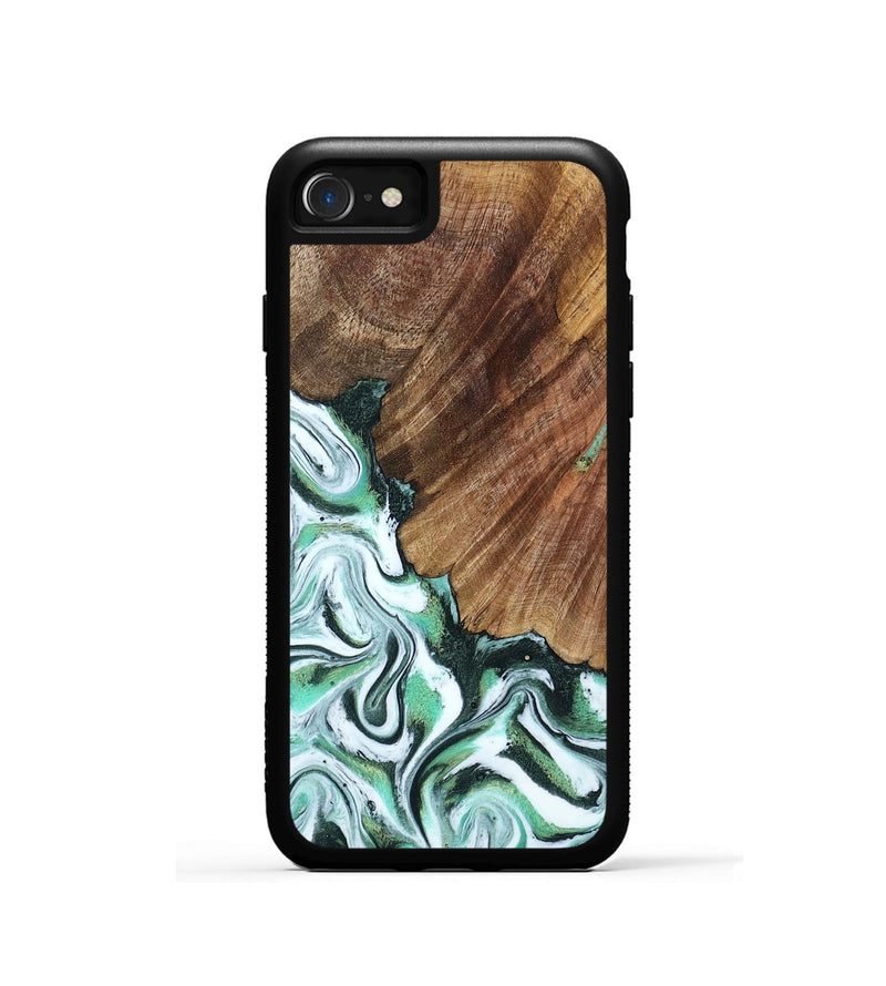iPhone SE Wood Phone Case - Althea (Green, 794010)