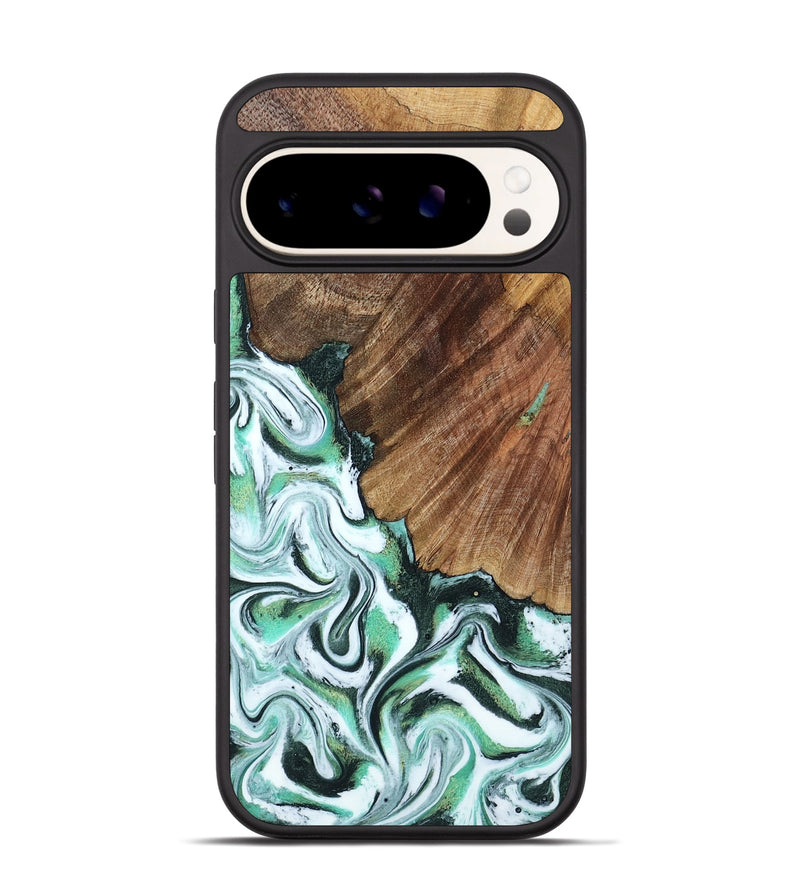 Pixel 9 Wood Phone Case - Althea (Green, 794010)