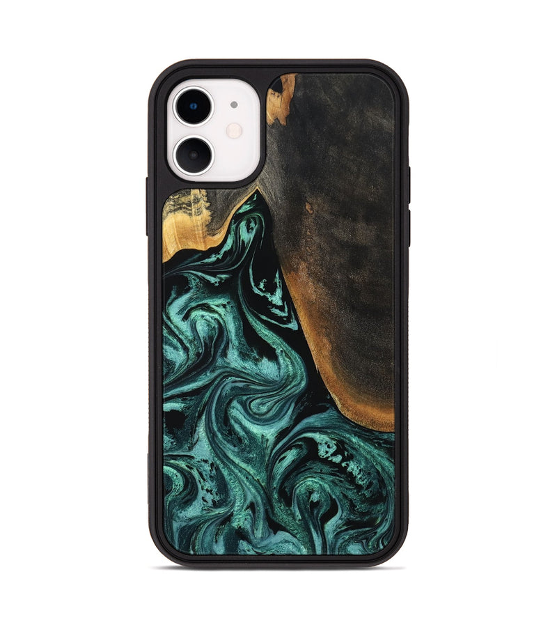 iPhone 11 Wood Phone Case - Reyna (Green, 794011)