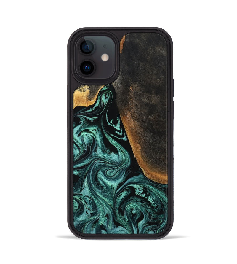 iPhone 12 Wood Phone Case - Reyna (Green, 794011)