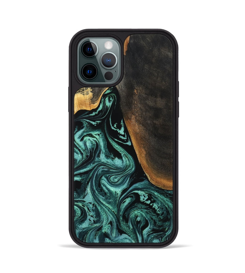 iPhone 12 Pro Wood Phone Case - Reyna (Green, 794011)