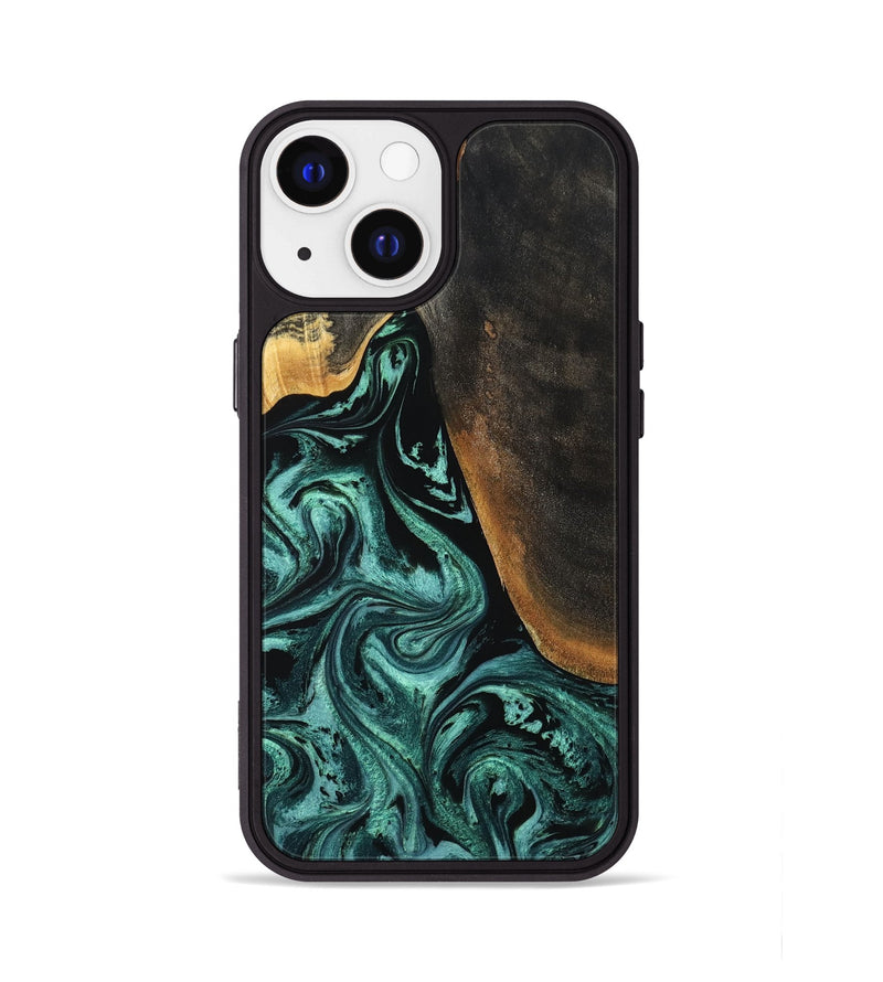 iPhone 13 Wood Phone Case - Reyna (Green, 794011)
