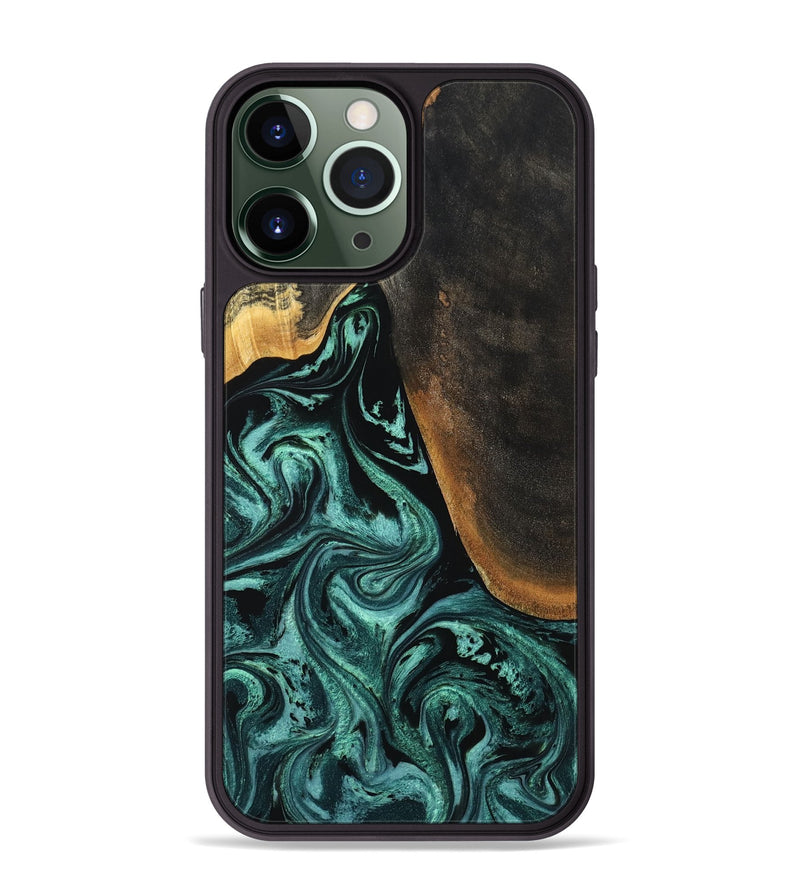 iPhone 13 Pro Max Wood Phone Case - Reyna (Green, 794011)