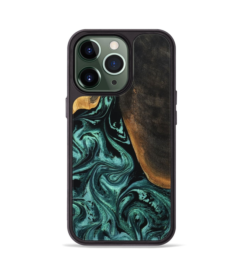 iPhone 13 Pro Wood Phone Case - Reyna (Green, 794011)