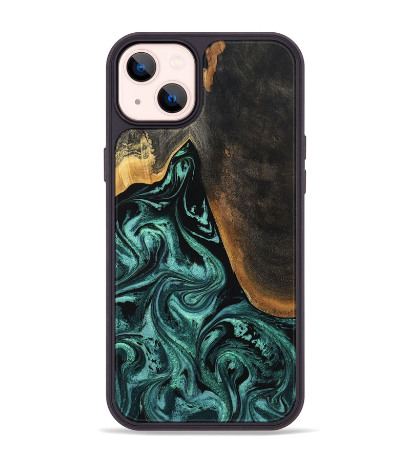 iPhone 14 Plus Wood Phone Case - Reyna (Green, 794011)