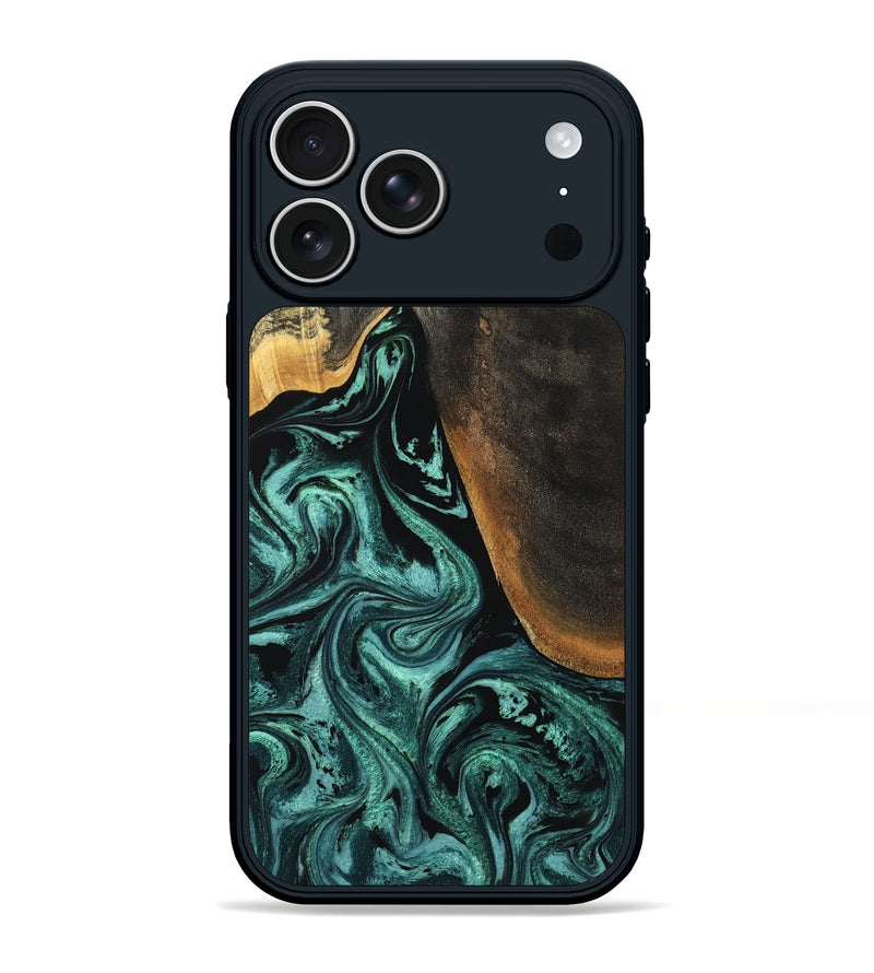 iPhone 17 Pro Max Wood Phone Case - Reyna (Green, 794011)