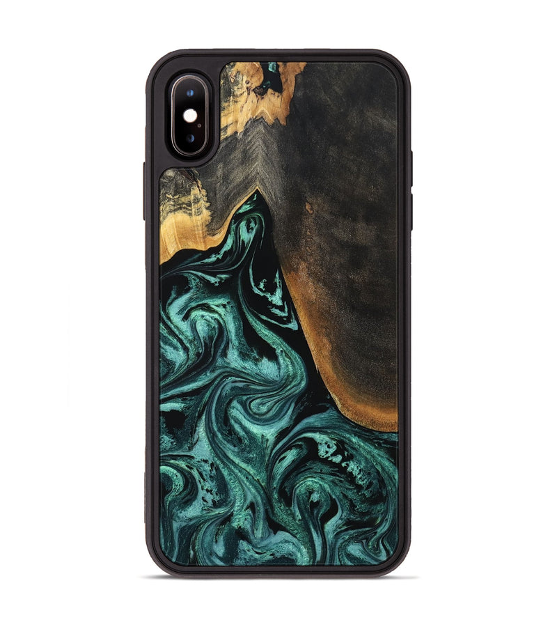 iPhone Xs Max Wood Phone Case - Reyna (Green, 794011)