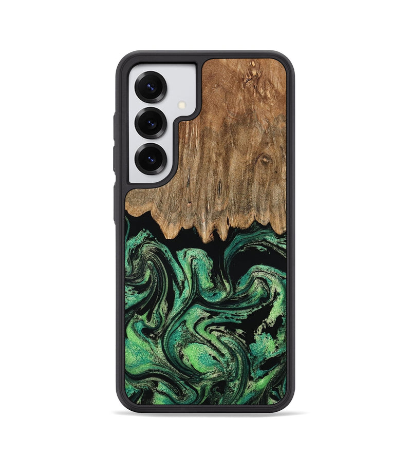 Galaxy S25 Wood Phone Case - Haiden (Green, 794016)