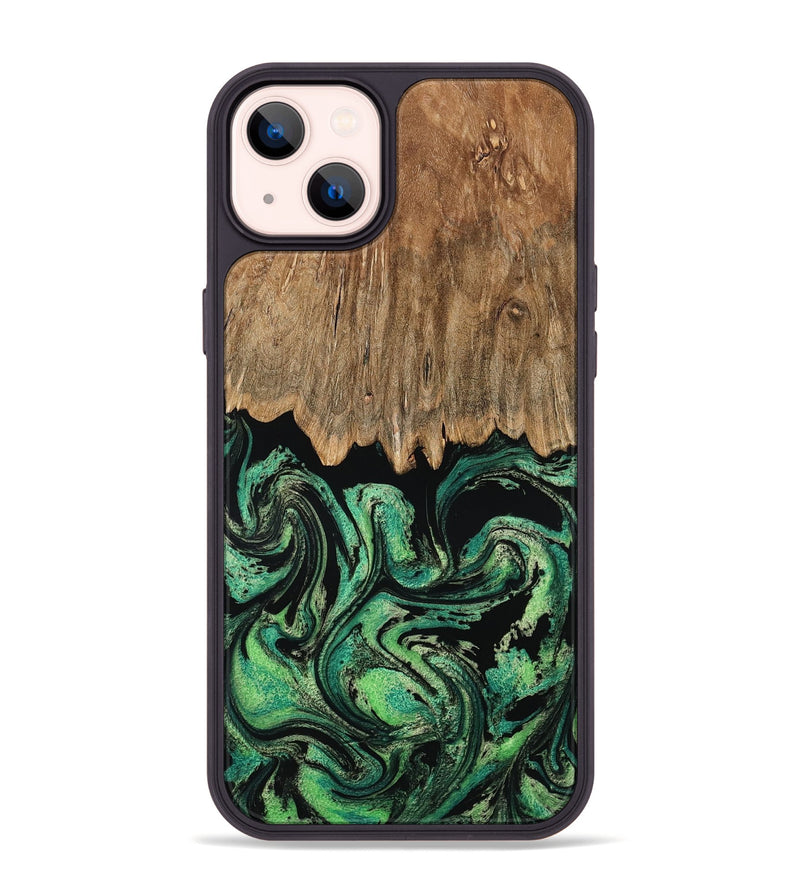 iPhone 14 Plus Wood Phone Case - Haiden (Green, 794016)
