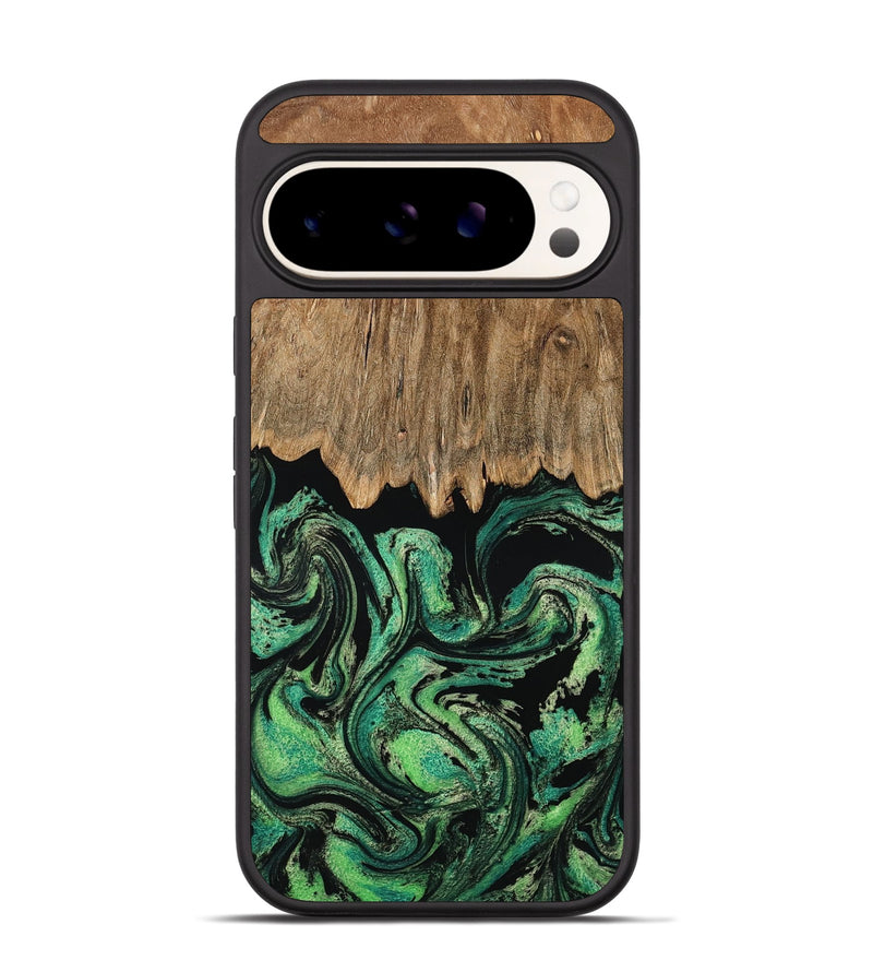 Pixel 9 Wood Phone Case - Haiden (Green, 794016)