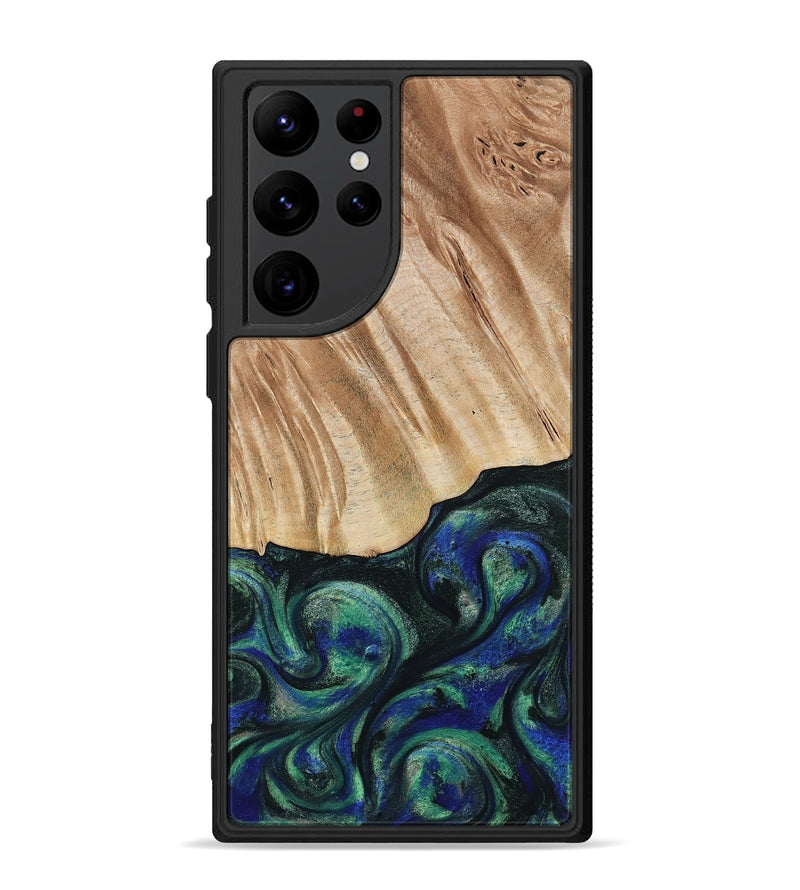 Galaxy S22 Ultra Wood Phone Case - Orin (Green, 794019)