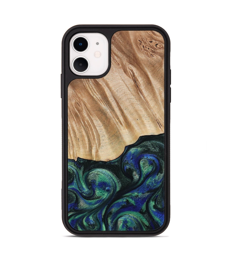 iPhone 11 Wood Phone Case - Orin (Green, 794019)
