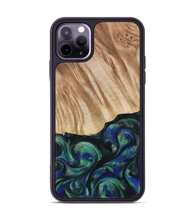iPhone 11 Pro Max Wood Phone Case - Orin (Green, 794019)