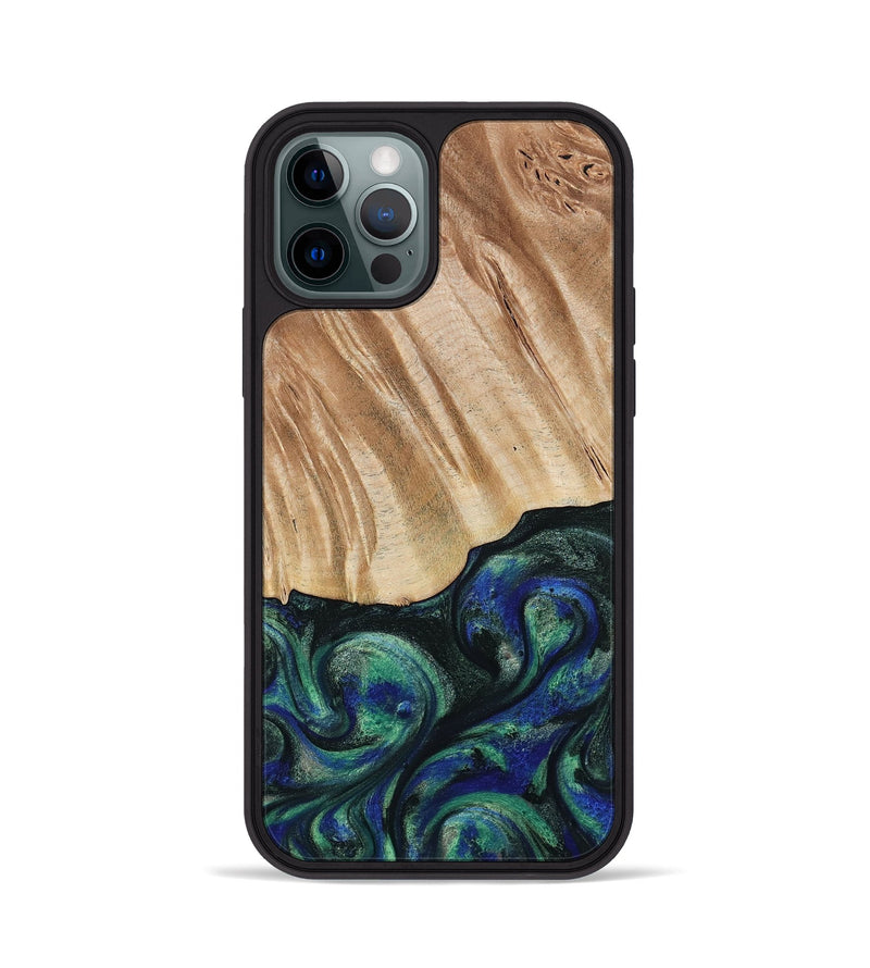 iPhone 12 Pro Wood Phone Case - Orin (Green, 794019)