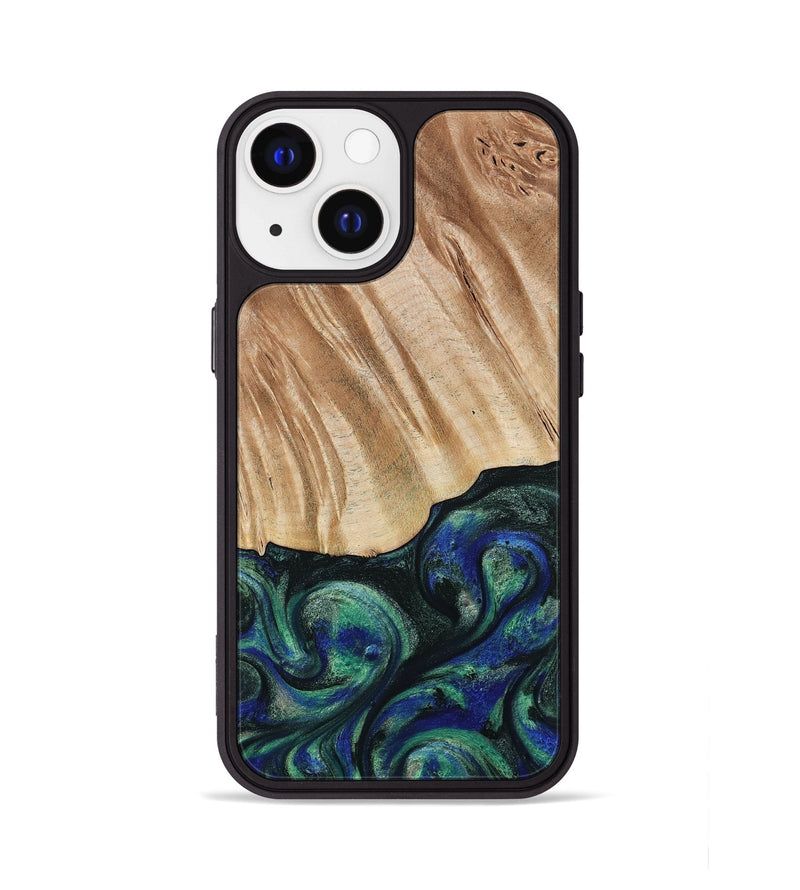 iPhone 13 Wood Phone Case - Orin (Green, 794019)