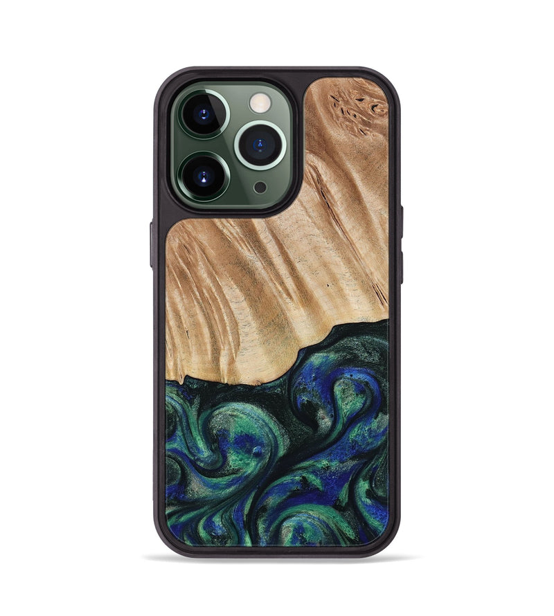 iPhone 13 Pro Wood Phone Case - Orin (Green, 794019)