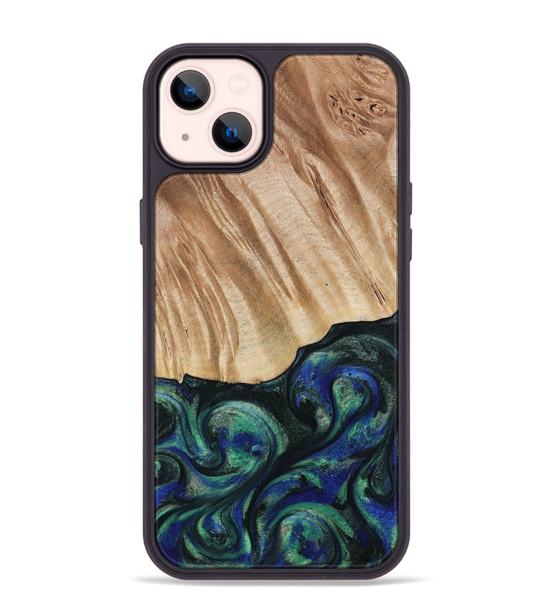 iPhone 14 Plus Wood Phone Case - Orin (Green, 794019)