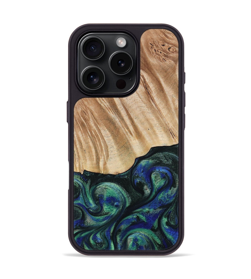 iPhone 16 Pro Wood Phone Case - Orin (Green, 794019)
