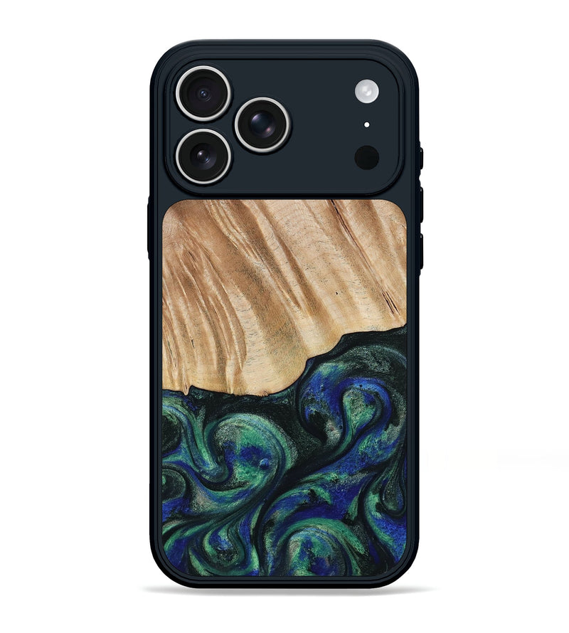 iPhone 17 Pro Max Wood Phone Case - Orin (Green, 794019)
