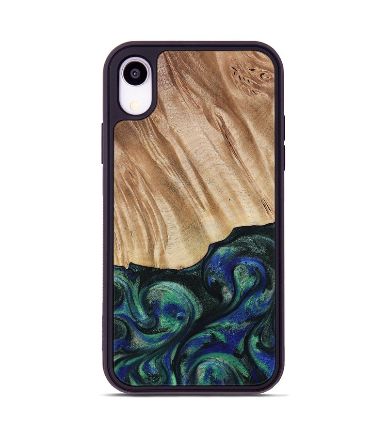 iPhone Xr Wood Phone Case - Orin (Green, 794019)