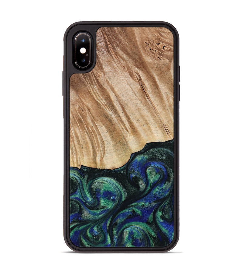 iPhone Xs Max Wood Phone Case - Orin (Green, 794019)