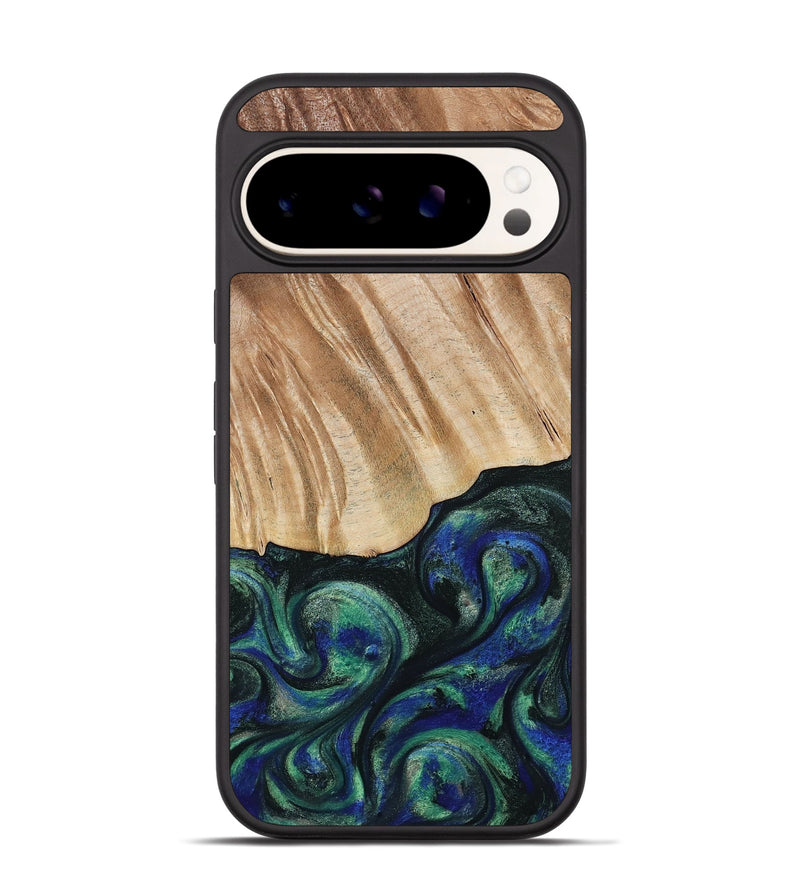Pixel 9 Wood Phone Case - Orin (Green, 794019)