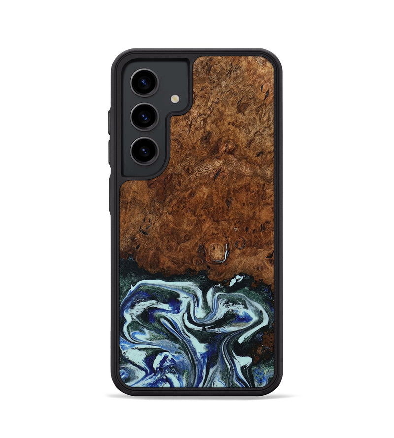 Galaxy S24 Wood Phone Case - Emmit (Blue, 794020)