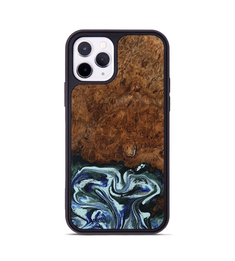 iPhone 11 Pro Wood Phone Case - Emmit (Blue, 794020)