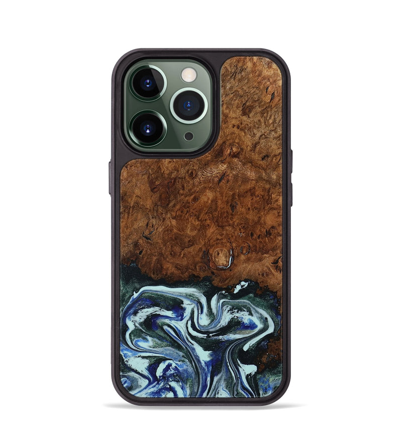 iPhone 13 Pro Wood Phone Case - Emmit (Blue, 794020)