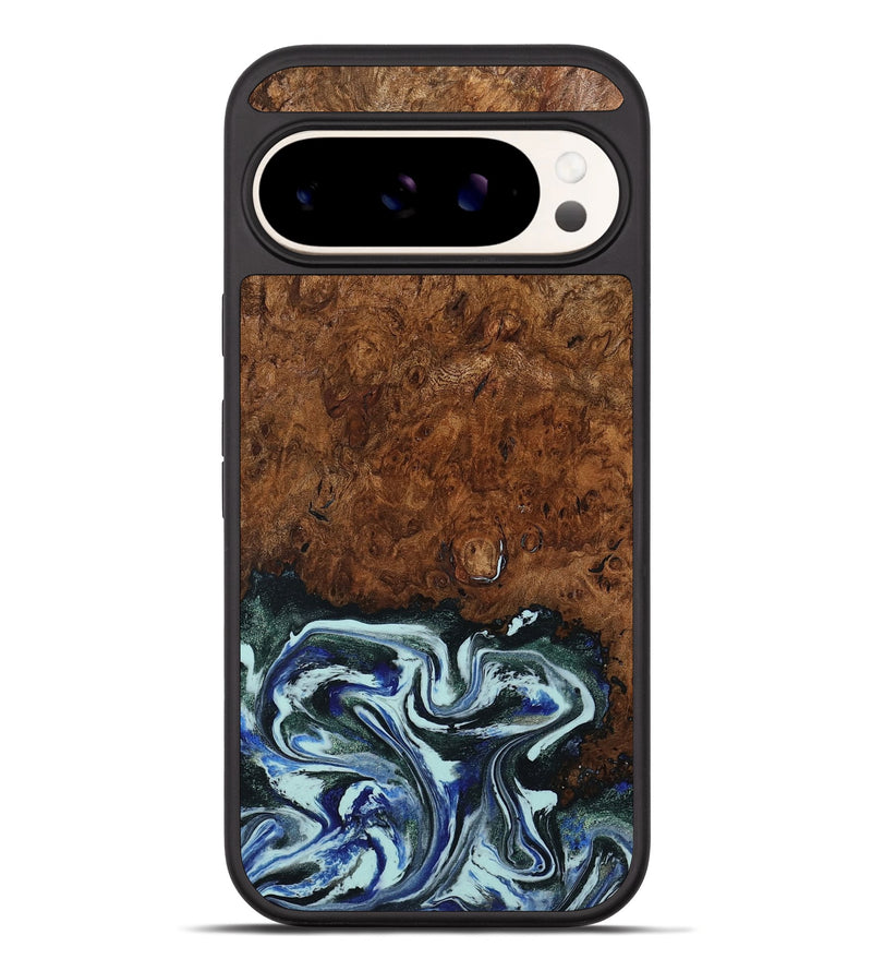Pixel 10 Pro XL Wood Phone Case - Emmit (Blue, 794020)
