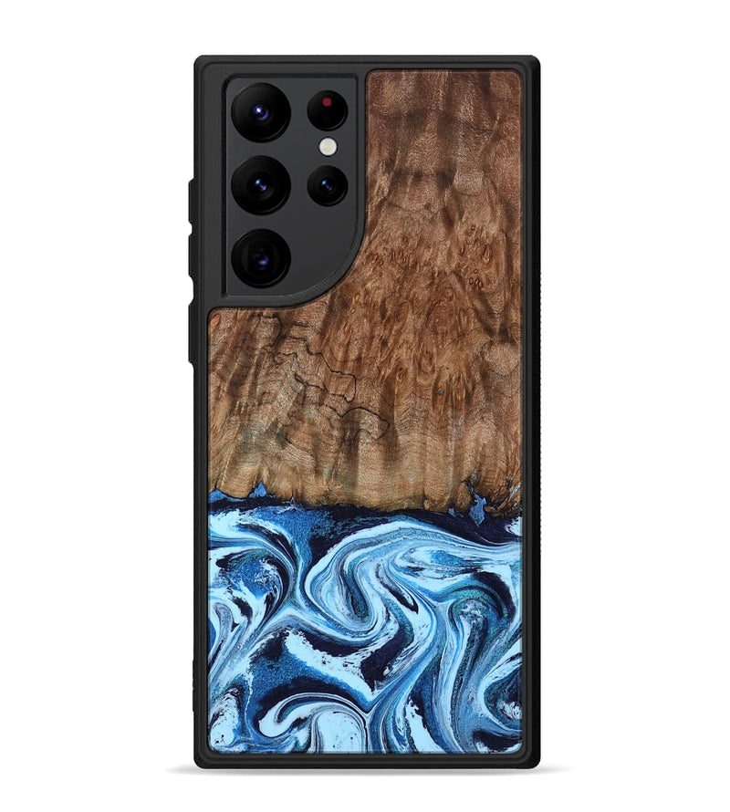 Galaxy S22 Ultra Wood Phone Case - Lorelei (Blue, 794030)