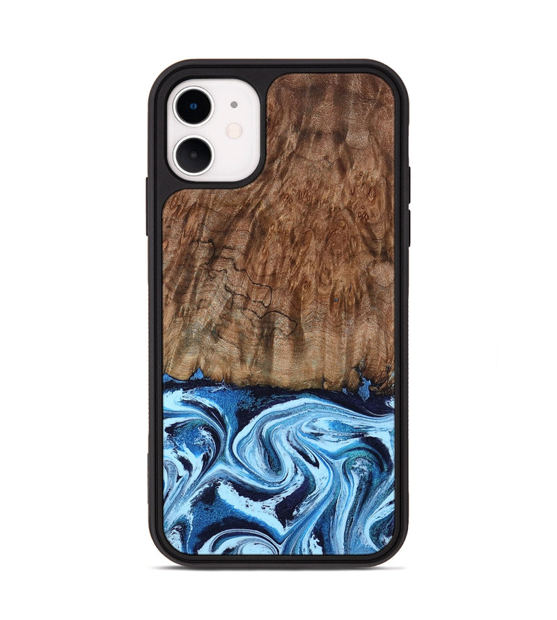 iPhone 11 Wood Phone Case - Lorelei (Blue, 794030)