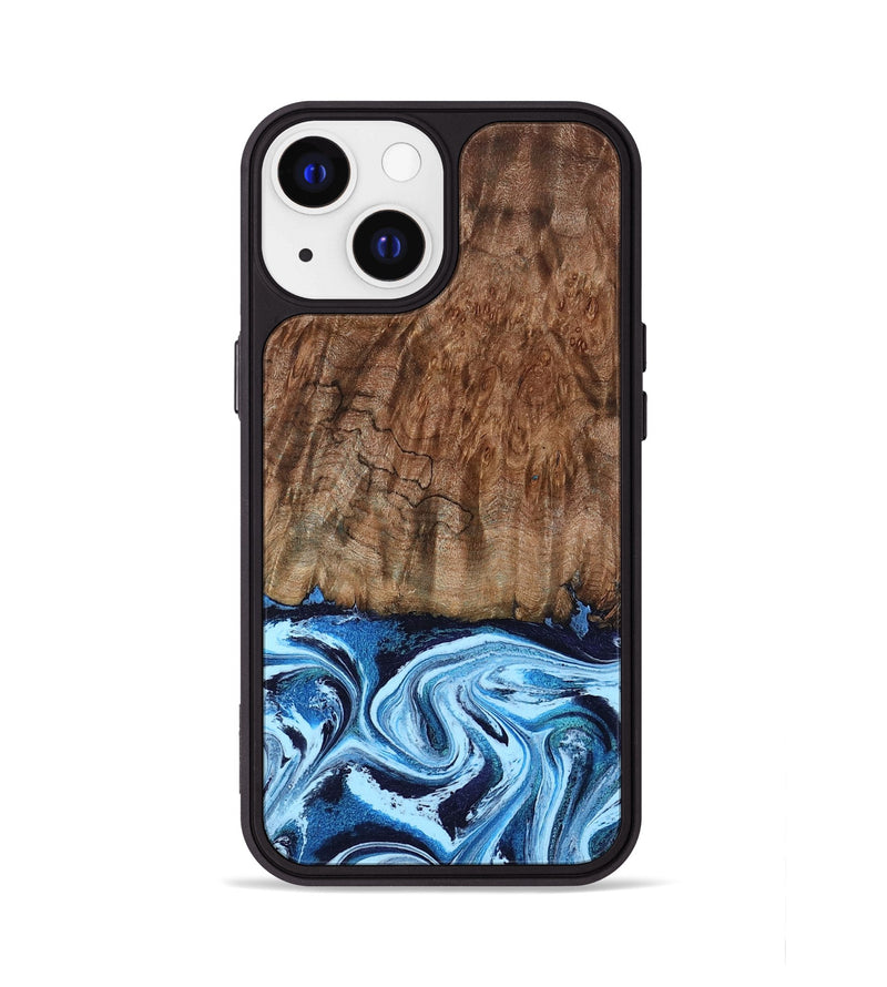 iPhone 13 Wood Phone Case - Lorelei (Blue, 794030)