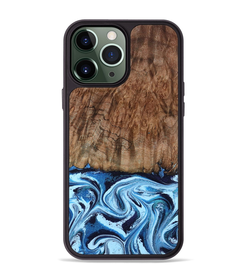 iPhone 13 Pro Max Wood Phone Case - Lorelei (Blue, 794030)
