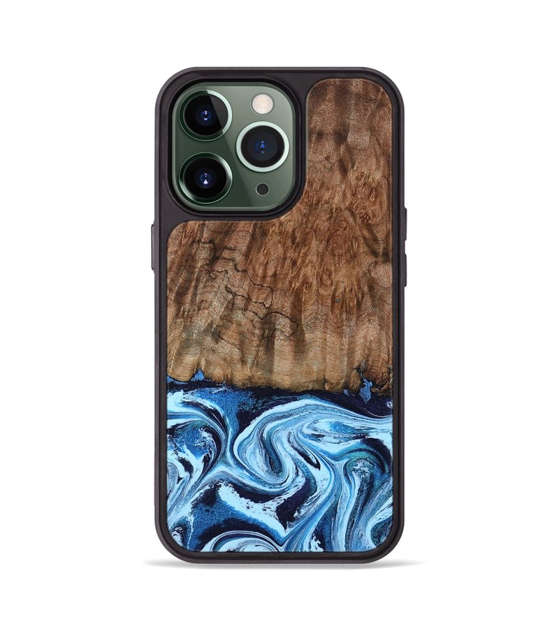 iPhone 13 Pro Wood Phone Case - Lorelei (Blue, 794030)